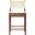 Rawlins Vegan Leather Upholstered Counter Stool In Cream and Brown