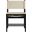 Rawlins Vegan Leather Upholstered Dining Chair Set of 2 In Beige and Black