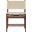 Rawlins Vegan Leather Upholstered Dining Chair Set of 2 In Beige and Brown