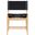 Rawlins Vegan Leather Upholstered Dining Chair Set of 2 In Black and Natural