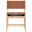 Rawlins Vegan Leather Upholstered Dining Chair Set of 2 In Cognac and Natural