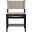 Rawlins Vegan Leather Upholstered Dining Chair Set of 2 In Taupe and Black
