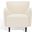 Rayanne Modern Wingback Chair In Ivory
