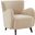 Rayanne Modern Wingback Chair In Tan