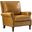 Raymond Genuine Leather Armchair In Camel
