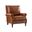 Raymond Genuine Leather Armchair In Saddle