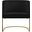 Rays Velvet Accent Chair In Black