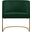 Rays Velvet Accent Chair In Green
