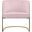 Rays Velvet Accent Chair In Pink