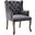Realm Gray French Vintage Dining Performance Velvet Arm Chair
