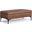 Rebecca Faux Leather Large Coffee Table Storage Ottoman with Lift up Lid In Distressed Saddle Brown