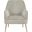 Rebecca Leisure Chair In Grey and Gold