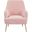 Rebecca Leisure Chair In Pink and Gold