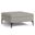 Rebecca Polyester Linen Coffee Table Storage Ottoman with Lift Up Lid In Cloud Grey