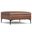 Rebecca Vegan Faux Leather Coffee Table Storage Ottoman with Lift Up Lid In Distressed Saddle Brown