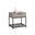 Rebel Small Nightstand In Black and Taupe