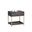 Rebel Small Nightstand In Gold and Charcoal Grey