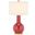 Red 27.5 Inch Ceramic Paris Lamp