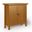 Redmond Solid Wood Low Storage Cabinet In Light Golden Brown