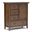 Redmond Solid Wood Medium Storage Cabinet In Rustic Natural Aged Brown