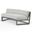 Redondo Curved Sofa in Cast Silver