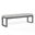 Redondo Dining Bench in Cast Silver