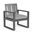 Redondo Dining Chair in Cast Silver