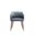 Reeva Dining Chair In Walnut and Graphite Grey