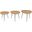 Reeves Abstract Nesting End Tables Set of 3 In Natural
