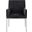 Reeves Chenille Fabric Dining Chair Set of 2 In Black and Brushed Silver