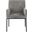 Reeves Chenille Fabric Dining Chair Set of 2 In Grey and Matte Black