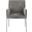 Reeves Chenille Fabric Dining Chair Set of 2 In Grey and Brushed Silver