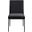 Reeves Chenille Fabric Upholstered Dining Side Chair Set of 2 In Black and Matte Black
