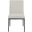 Reeves Chenille Fabric Upholstered Dining Side Chair Set of 2 In Cream and Matte Black