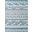 Reflect Ivory and Blue Cadhla Vintage Abstract Geometric Lattice 5x8 Indoor and Outdoor Area Rug