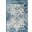 Reflect Ivory and Blue Nyssa Distressed Geometric Southwestern Aztec 5x8 Indoor/Outdoor Area Rug
