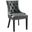 Regent Gray Tufted Vegan Leather Dining Chair