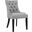 Regent Light Gray Tufted Fabric Dining Side Chair