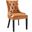Regent Tan Tufted Vegan Leather Dining Chair
