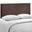 Region Dark Brown Nailhead Queen Upholstered Headboard