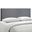 Region Smoke Nailhead Queen Upholstered Headboard
