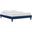 Reign Full Performance Velvet Platform Bed Frame In Navy