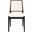 Reinhardt Rattan Dining Chair Set of 2 in Black and White