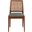 Reinhardt Rattan Dining Chair Set of 2 in Brown and Grey