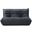 Relax 54.75 Inch Vegan Leather Upholstered Loveseat In Black