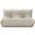 Relax 54.75 Inch Vegan Leather Upholstered Loveseat In Cream