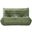 Relax 54.75 Inch Velvet Upholstered Loveseat In Green