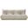 Relax 77.75 Inch Vegan Leather Upholstered Sofa In Cream