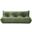 Relax 77.75 Inch Velvet Upholstered Sofa In Green