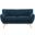 Remark Azure Upholstered Fabric Loveseat
